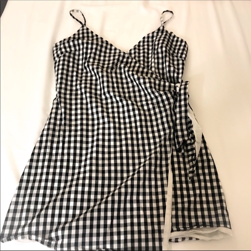 Lovers + Friends gingham wrap dress